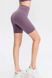 Slim Fit Wide Waistband Sports Shorts - Trendsi - Flyclothing LLC