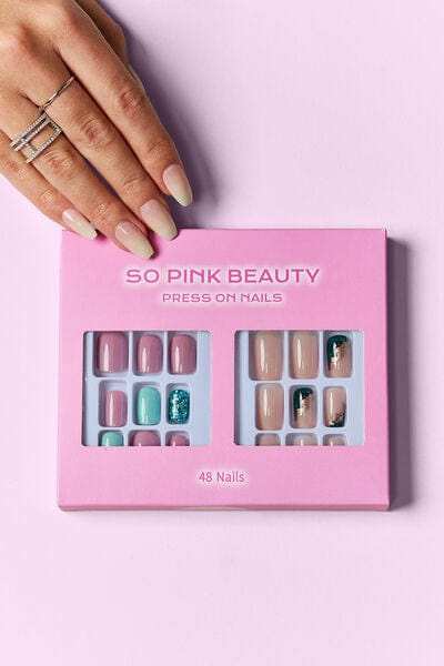 SO PINK BEAUTY Press On Nails 2 Packs - Trendsi - Flyclothing LLC
