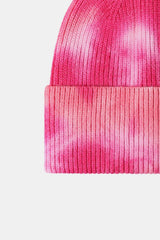Tie-Dye Cuffed Rib-Knit Beanie Hat - Flyclothing LLC