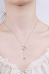 Star & Moon Moissanite Necklace - Trendsi - Flyclothing LLC