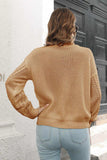 Cable-Knit Turtleneck Sweater - Trendsi - Flyclothing LLC
