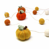 Hand Felted Garland: Pumpkins - Global Groove - Global Groove