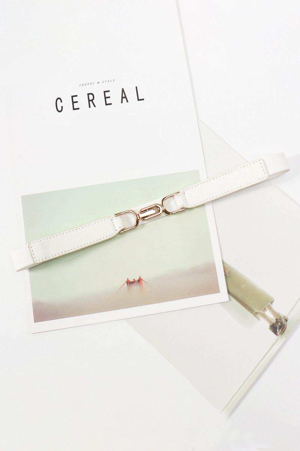 Alloy Buckle Elastic Belt - Trendsi - Flyclothing LLC