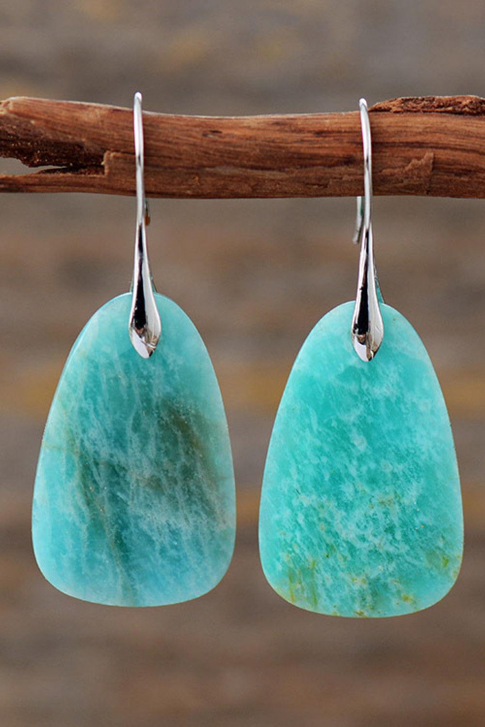 Natural Stone Dangle Earrings - Trendsi