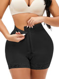 Full Size Lace Detail Hook-and-Eye Shaping Shorts - Trendsi