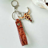 Rhinestone Bull Keychain - Trendsi - Flyclothing LLC