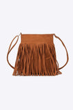 PU Leather Crossbody Bag with Fringe - Trendsi - Flyclothing LLC