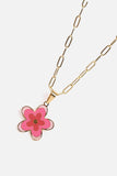 Flower Pendant Stainless Steel Necklace - Trendsi - Flyclothing LLC