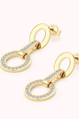 Moissanite 925 Sterling Silver Earrings - Trendsi - Flyclothing LLC