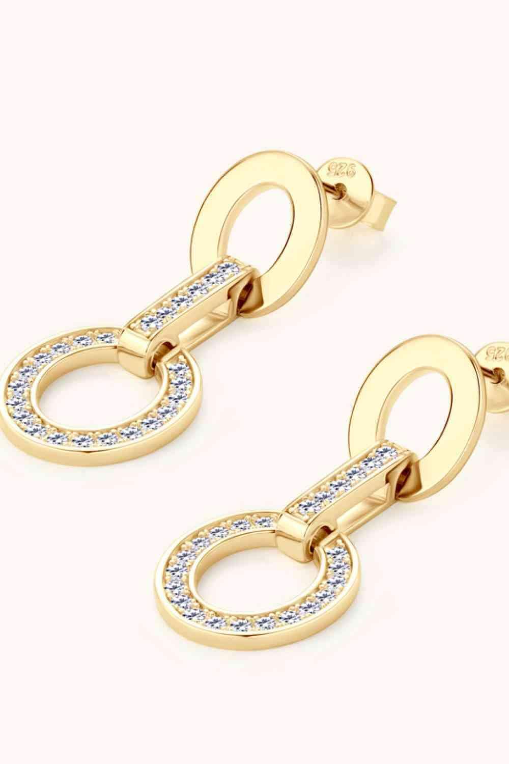 Moissanite 925 Sterling Silver Earrings - Trendsi - Flyclothing LLC