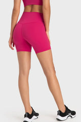 Staying Cozy Wide Waistband Biker Shorts - Trendsi - Flyclothing LLC