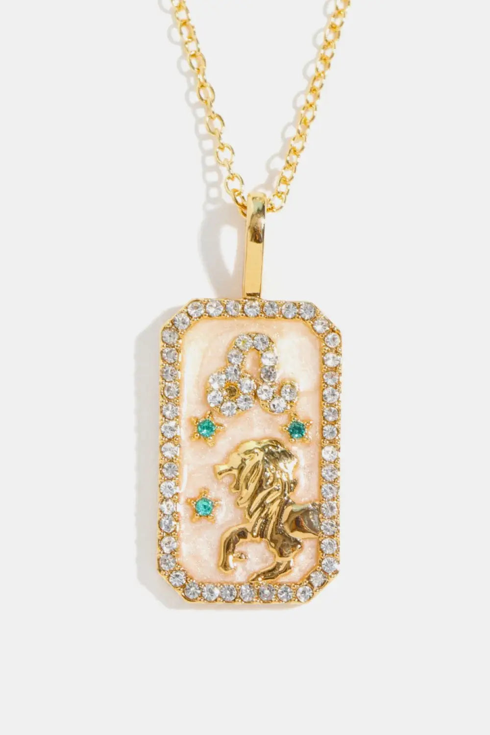 Rhinestone Constellation Pendant Copper Necklace - Trendsi - Flyclothing LLC