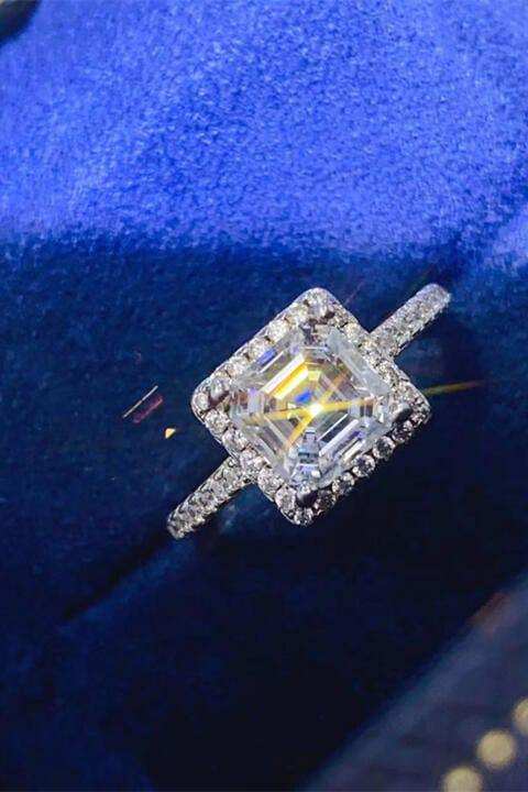 2 Carat Moissanite 925 Sterling Silver Ring - Trendsi - Flyclothing LLC