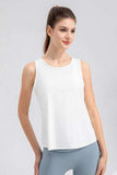 Wide Strap Round Neck Active Tank - Trendsi - Flyclothing LLC