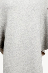 Turtleneck Buttoned Poncho - Trendsi - Flyclothing LLC