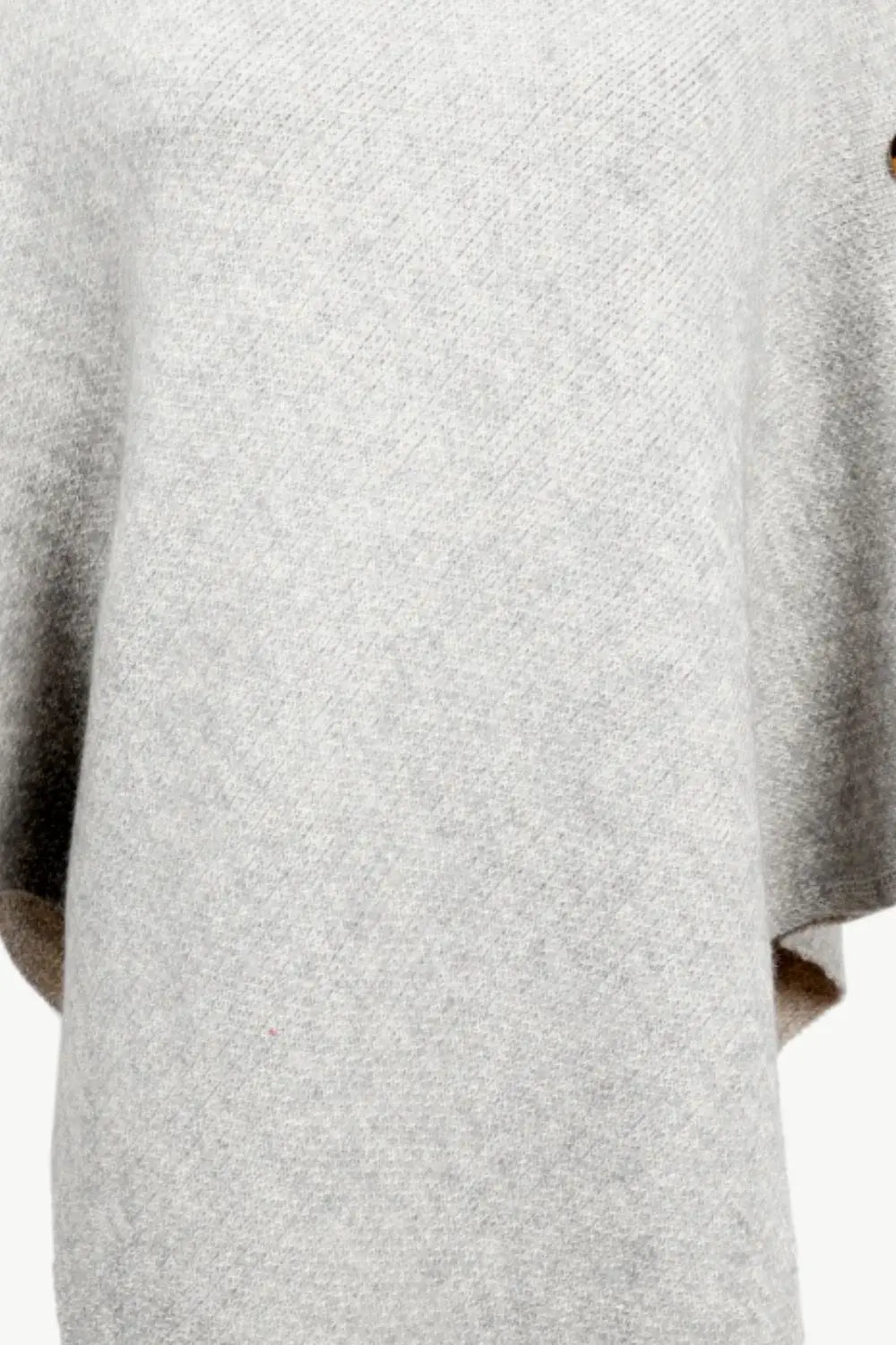Turtleneck Buttoned Poncho - Trendsi - Flyclothing LLC