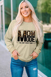 Letter Graphic Leopard Dropped Shoulder Sweatshirt - Trendsi