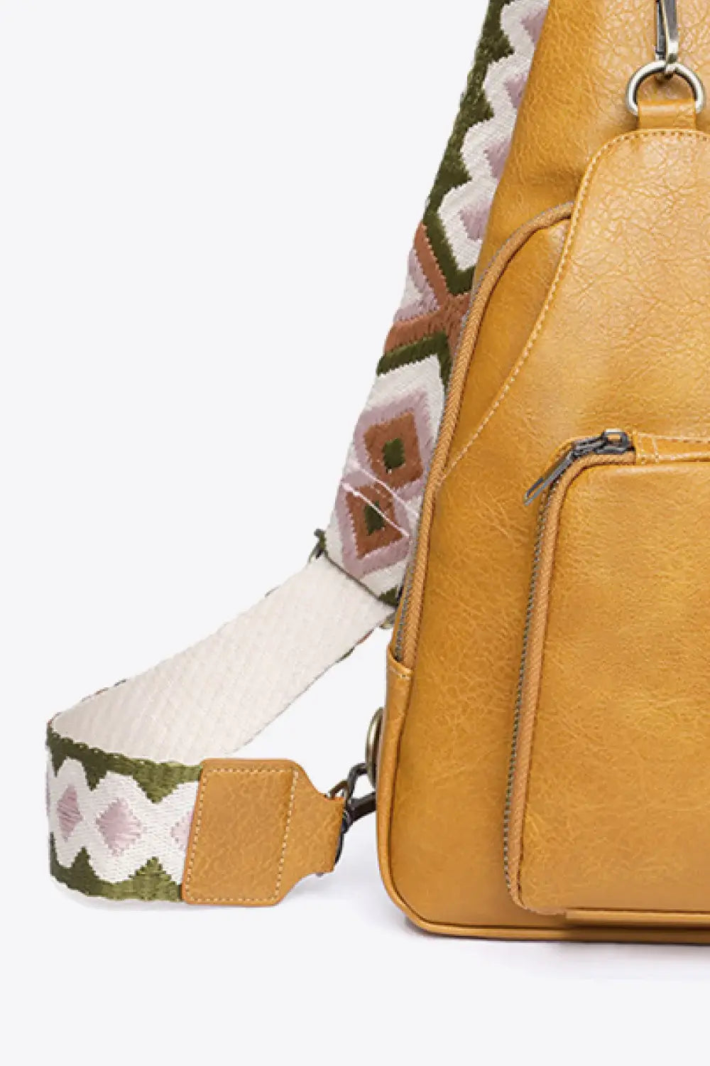 Take A Trip PU Leather Sling Bag - Trendsi - Flyclothing LLC