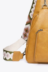 Take A Trip PU Leather Sling Bag - Trendsi - Flyclothing LLC