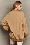 Simply Love Full Size MERRY AND BRIGHT Graphic Sweatshirt - Trendsi