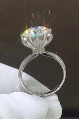 5 Carat Moissanite Side Stone Ring - Trendsi - Flyclothing LLC