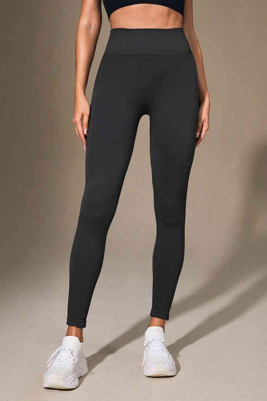 Wide Waistband Sports Leggings - Flyclothing LLC