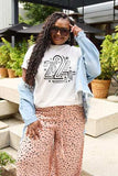 Simply Love Full Size 2024 Round Neck Short Sleeve T-Shirt - Trendsi - Flyclothing LLC