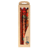 Set of Three Boxed Tall Hand-Painted Candles - Bongazi Design - Nobunto - Nobunto - Flyclothing LLC