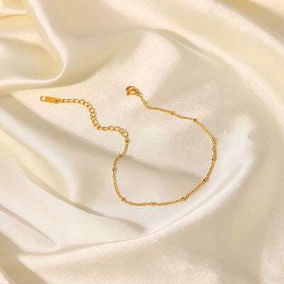 Stainless Steel Bead Anklet - Trendsi - Flyclothing LLC