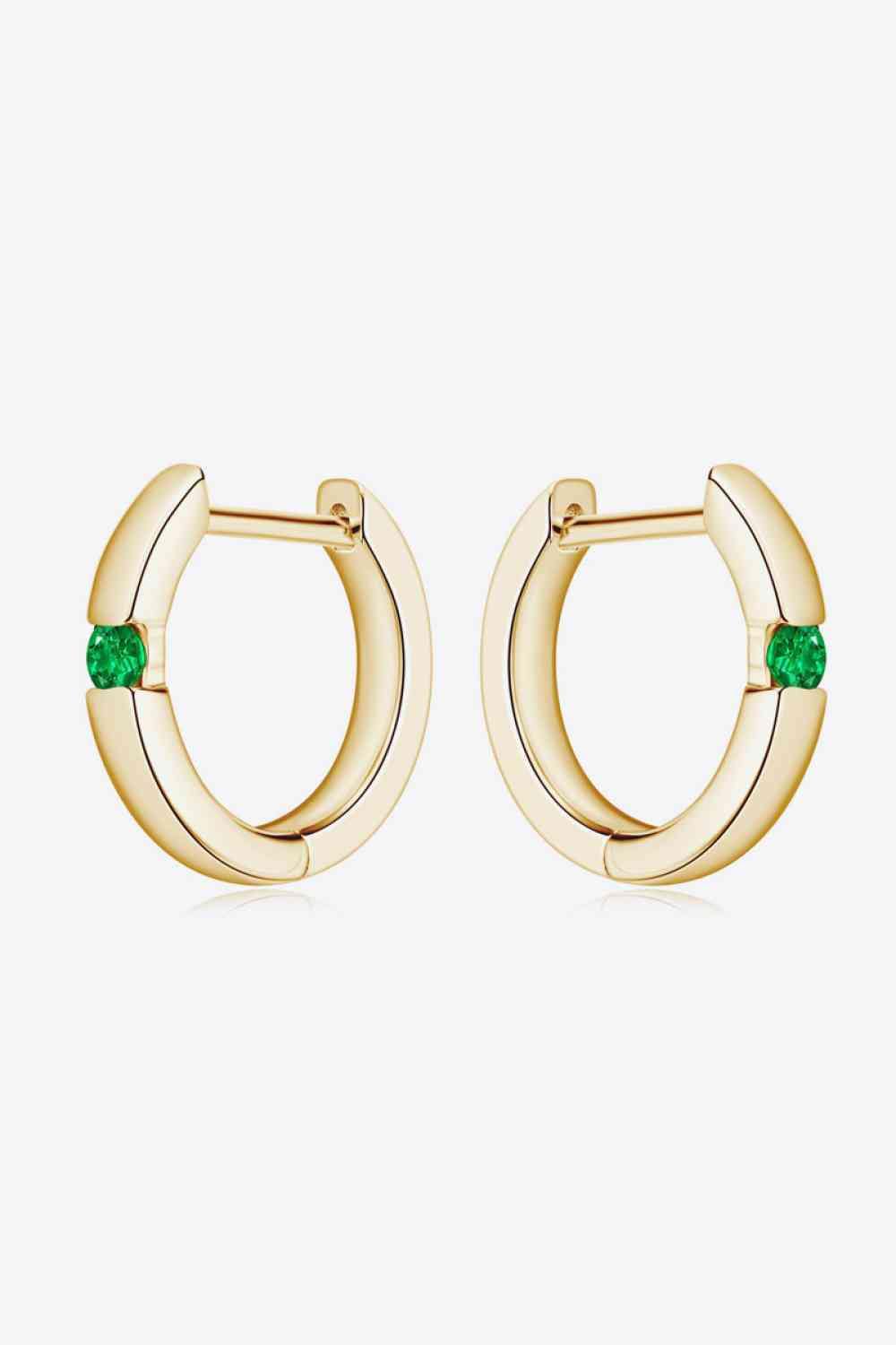 Lab-Grown Emerald Earrings - Trendsi