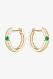 Lab-Grown Emerald Earrings - Trendsi