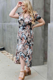 Heimish Give Me Roses Full Size Floral Maxi Wrap Dress - Trendsi