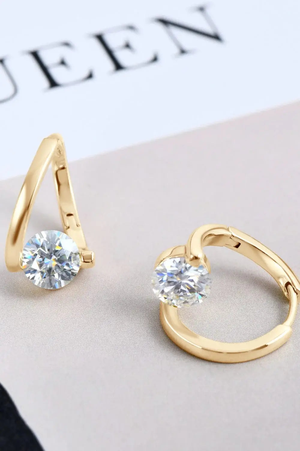 2 Carat Moissanite 925 Sterling Silver Heart Earrings - Trendsi - Flyclothing LLC