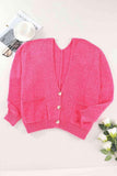 Button Down Cardigan with Pockets - Trendsi
