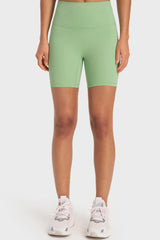 Staying Cozy Wide Waistband Biker Shorts - Trendsi - Flyclothing LLC