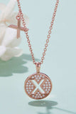 Moissanite U to Z Pendant Necklace - Trendsi - Flyclothing LLC