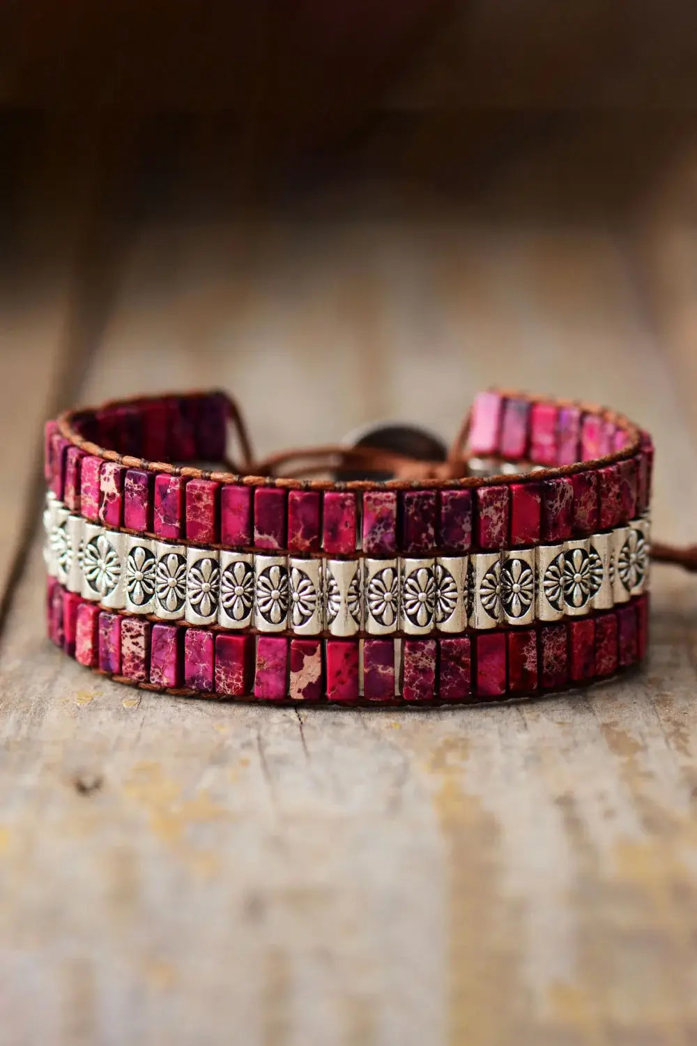 Handmade Triple Layer Natural Stone Bracelet - Trendsi - Flyclothing LLC