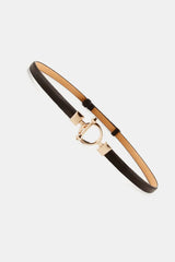Toggle Buckle Skinny PU Belt - Trendsi - Flyclothing LLC