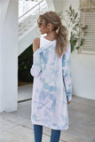 Tie-Dye Open Front Longline Cardigan - Trendsi - Flyclothing LLC