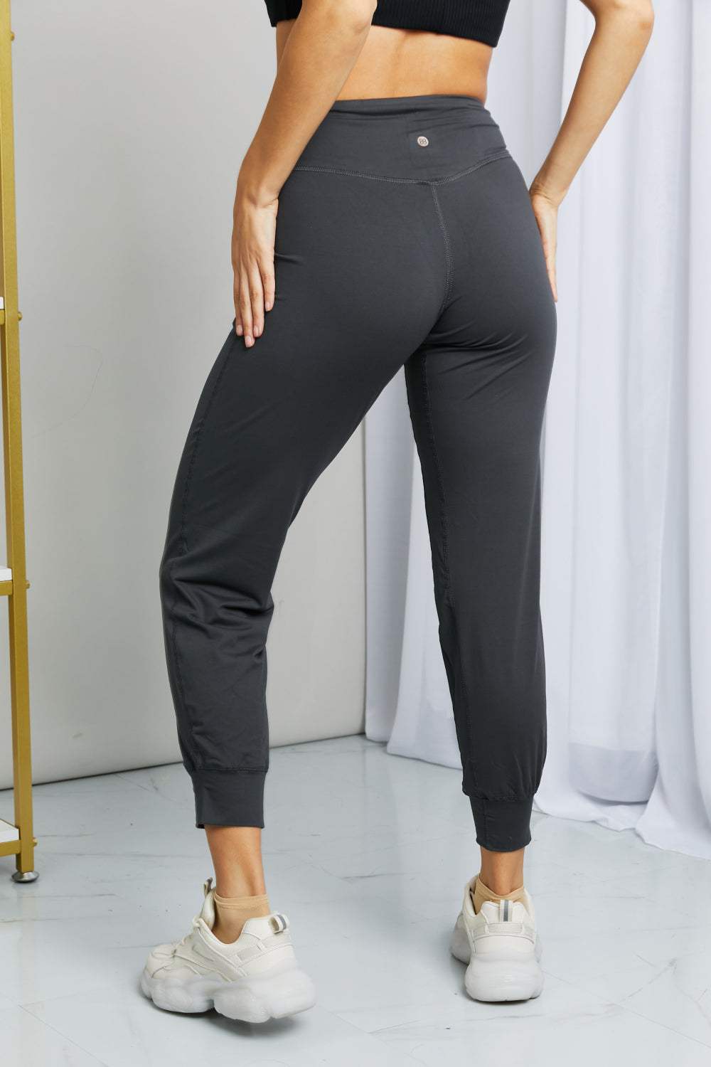 Leggings Depot Full Size Wide Waistband Cropped Joggers - Trendsi - Flyclothing LLC