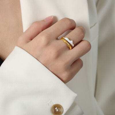 18K Gold-Plated Open Ring - Trendsi - Flyclothing LLC