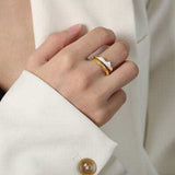 18K Gold-Plated Open Ring - Trendsi - Flyclothing LLC
