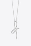 Zircon Bow Pendant Necklace - Flyclothing LLC