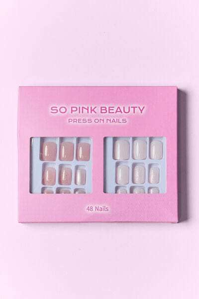 SO PINK BEAUTY Press On Nails 2 Packs - Trendsi - Flyclothing LLC