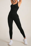 Crisscross Wide Strap Jumpsuit - Trendsi