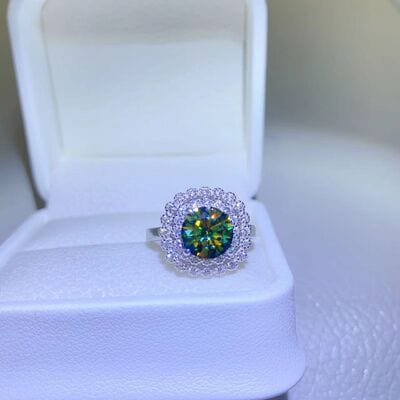 2 Carat Moissanite 925 Sterling Silver Ring - Trendsi