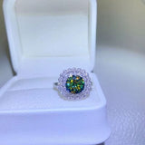 2 Carat Moissanite 925 Sterling Silver Ring - Trendsi