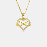 Moissanite 925 Sterling Silver Heart Shape Necklace - Flyclothing LLC