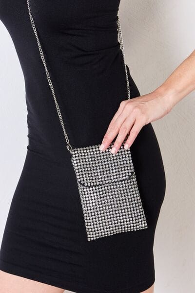 Forever Link Rhinestone Mini Crossbody Bag - Trendsi