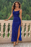 Cowl Neck Split Maxi Dress - Trendsi